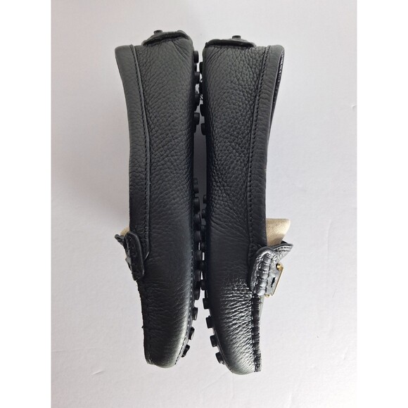 Tory Burch Kendrick Leather Driving Loafers Womens Sz 6M Black Classic Comfort - Picture 7 of 11